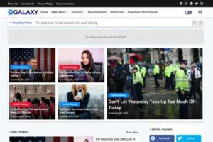 Galaxy Pro: Ultimate multi-niche Blogger theme for News, Tech, Fashion & more. Features Mega Menu, Dark Mode, AJAX Loading & editable footer credits. Get professional website instantly!