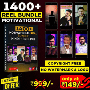 🌟 1400+ Hindi Motivation Reels Bundle – Full Commercial Use Rights 🔥